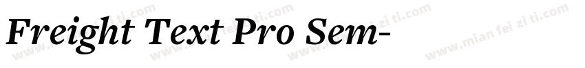 Freight Text Pro Sem字体转换